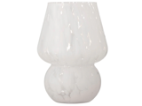 Bloomingville, Halim, Vase, Hvid, Glas, Dia:13 x H:18,5 cm