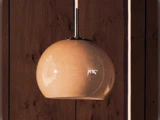 Ball glass pendellampe - cappuccino