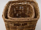 Baskit kurve i rattan fra House Doctor - 31x31x23 cm 24x24x20,5 cm