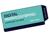 Klippekort til 20 timers digital marketing rådgivning / Voucher for 20 hours of marketing counseling