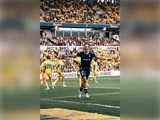Matchworn #9 PATRICK MORTENSEN - mesterskabstrøje fra Brøndby-AGF