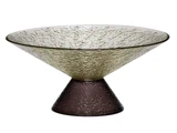 Hübsch, Bonbon, Glasskål, Large, Grøn, Brun, Glas, Dia:25 x H:12 cm