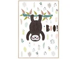 Sloth Boo posteboards fra malerifabrikken - 50x70 cm 