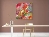 HUNTING SANITY - KUNSTTRYK 100CM X 100CM - BYMALUE [T118] (normalpris kr. 650)