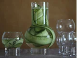 No. 49 karaffel i mundblæst glas fra Ro Collection - Clear