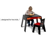 Lækkert design til børneværelset - A-Table og 1 A-chair fra COLLECTfurniture