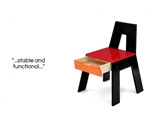 Lækkert design til børneværelset - A-Table og 1 A-chair fra COLLECTfurniture