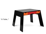 Lækkert design til børneværelset - A-Table og 1 A-chair fra COLLECTfurniture