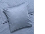 Juna Sengetøj Cube - støvetblå 140 x 200, 2 sæt