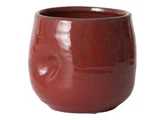 Lauvring, Julie potte, rød, keramik - H:17x18 cm
