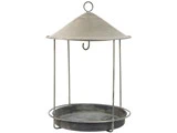 Ib Laursen, Fuglefoderhus rund, metal, grå - 29x19