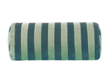 Christina Lundsteen, Stripe bolster pude, new petrol/mint, ø14x40 cm