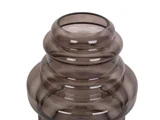 Columbine, Distinct, vase, large, brown, glas, H: 30 x D: 25 cm