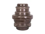 Columbine, Distinct, vase, large, brown, glas, H: 30 x D: 25 cm