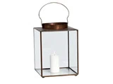 Panorama Lanterne i messing/glas fra Hübsch - 20x20xh27 cm