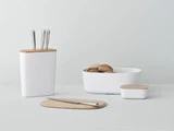 SHARP brødkniv & kokkekniv i japansk stål fra Stelton - L43,5 cm, L40 cm