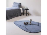 Mette Ditmer, SHAPE, Gulvtæppe, Blå, 100% Uld, B:120 x L:154 cm