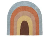Rainbow gulvtæppe i multi fra OYOY - H88 x W90 cm