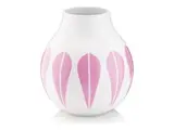 2 stk. Arne Clausen Collection vaser i hvid og pink porcelæn fra Lucie Kaas