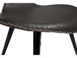 Dan-Form, Dolphin, Spisebordsstol, Vintage grå, Kunstlæder
