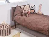 OYOY, Dotty, Sengesæt, Junior, Choko, 100% Organic Cotton, B:100 x L:140 cm
