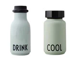 Drikkeflaske og thermoflaske i green fra Design Letters