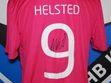 Match worn Kræftens Bekæmpelse-trøje, #9 Martin Koch Helsted