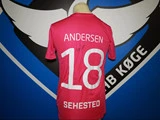 Match worn Kræftens Bekæmpelse-trøje, #18 Nadja Brahe