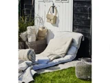 Lene Bjerre, Ivillia, Madras Okker, Støvet rosa, Bomuld, Polyester, L:120 x B:60 cm
