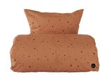 2 sæt ekstra længde Dot sengetøj fra OYOY - karamel