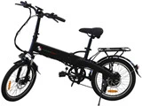 Sort klapsamenlig elcykel fra Nuciga Sport
