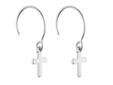 GRUNDLED, Gia, Øreringe, Kors, Sølvbelagt, Sterling sølvbelagt messing,