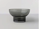 2 stk. Glass bowl no. 50 I mundblæst glas fra Ro Collection - Smoked grey