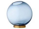GLOBE vase i navy fra AYTM - 21x21 cm