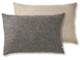 Silkeborg Uldspinderi, Gotland, Pude, Dark Nordic Grey, 100% uld, L:60 x B:40 cm