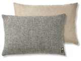 Silkeborg Uldspinderi, Gotland, Pude, Nordic Grey, 100% Pure Wool, L:60 x B:40 cm