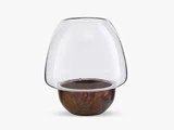 2 stk. Gravity fyrfadstager i jern fra House Doctor - h: 18 cm dia: 13 cm