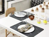 6 stk. Grey Line dækkeservietter fra OYOY