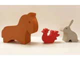 Animal Farm- & Nordic Animals fra Danish Design Units - hest, hane og hare