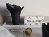 Cooee Design, Fungi, Skulptur, Sort, Keramik, H:18 x Dia:15 cm