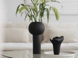 Cooee Design, Fungi, Skulptur, Sort, Keramik, H:18 x Dia:15 cm