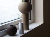 Cooee Design, Ball, Vase, Coffee, Keramik, H:10 x Dia:10 cm