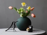 Cooee Design, Ball, Vase, Dark Green, Keramik, H:20 x Dia:20 cm