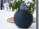 Cooee Design, Ball, Vase, Midnight Blue, Keramik, H:20 x Dia:20 cm