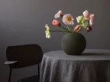 3 stk. Ball vaser i olive keramik fra Cooee Design