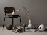 3 stk. Ball vaser i olive keramik fra Cooee Design