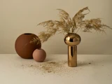 Cooee Design, Pillar, Vase, Gold, Keramik, H:24 x Dia:12 cm