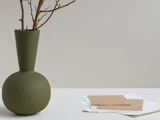 Cooee Design, Trumpet, Vase, Olive, Keramik, H:30 x Dia:16 cm