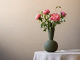 Cooee Design, Trumpet, Vase, Olive, Keramik, H:30 x Dia:16 cm
