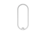 Cooee Design, Oval, Lysestage, Sølv, Rustfrit stål, L:49 x B:21 cm